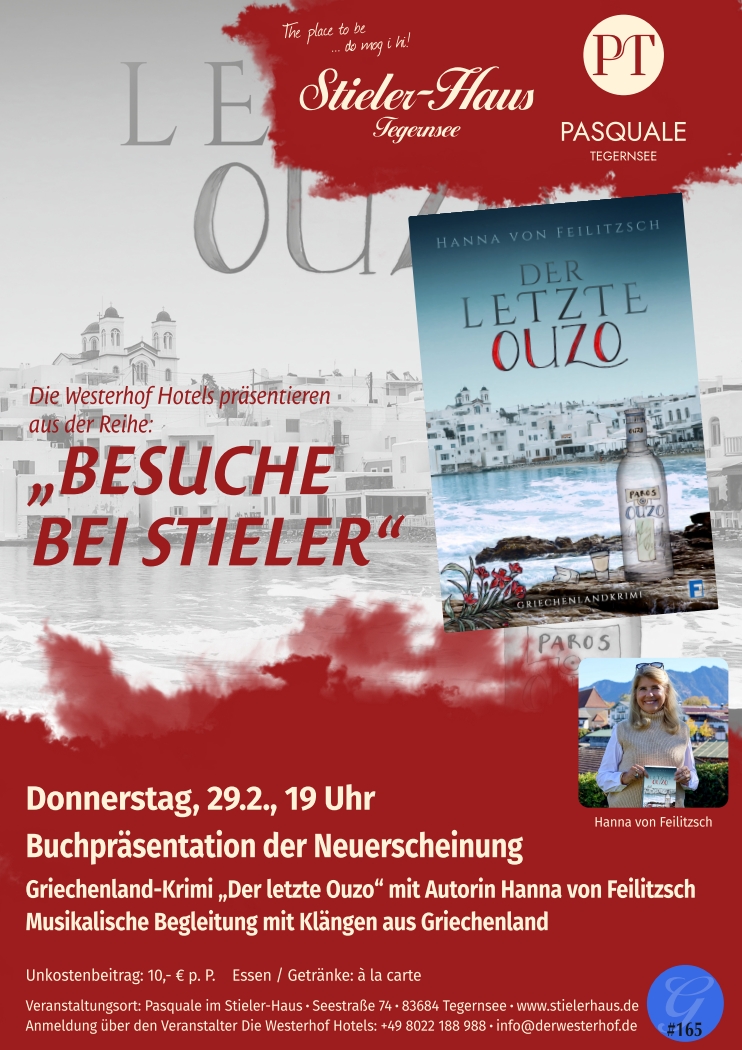 2024 Februar Veranstaltung Tegernsee Buchpräsentation Krimi Hanna von Feilitzsch